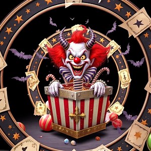 Vintage Jack-in-the-box Emblem: Creepy Clown Digital Download for Occult Toy Catalog (4000x4000 PNG) - Etsy Canada