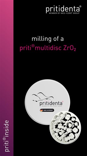Every detail counts – from the first setup to the finished disc. Each step of the milling process reflects what Made in Germany means to us: precision, consistency, and trust in our craftsmanship.✨ At pritidenta®, quality doesn’t end with production. Our dedicated support team, formed by trained dental technicians, is here to assist you with any question or challenge. 📩 support@pritidenta.com #pritidenta #MadeInGermany #DentalInnovation #PrecisionEngineering #DentalLab #MillingProcess #QualityM