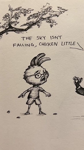 Chicken Little Drawing - Cartoon Art Tutorial