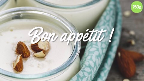 Yaourt nature au lait d'amande