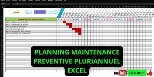 Gestión de mantenimiento preventivo en Excel / Mantenimiento preventivo en Excel / Mantenimiento preventivo Excel / Planificador de mantenimiento - Etsy México