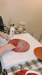 773K views · 17K reactions | DIY Buffalo Plaid Christmas Joy sign | Windy City Crafts | Facebook