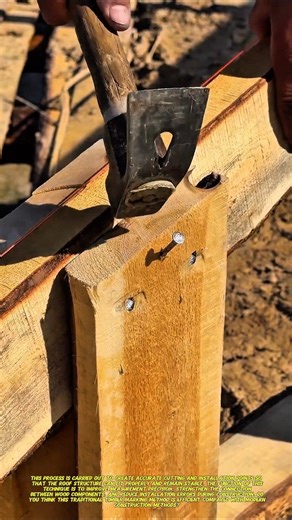 Traditional Roof Frame Marking Technique | Manual Timber Construction Process.