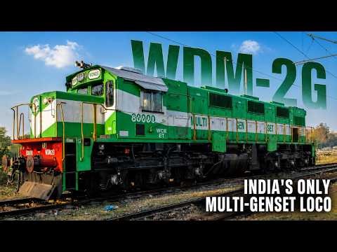 Why Only 2 WDM-2G Locomotives Were Ever Built? | India's Only Multi-Genset Mainline Locomotive