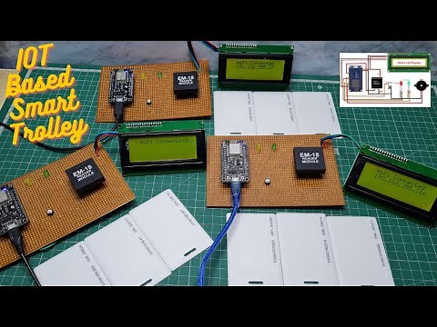 Smart Auto Billing Shopping Trolley Using NodeMCU & RC522 RFID | IoT Smart Trolley Project