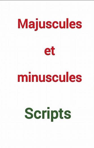 les lettres en majuscules et minuscules scripts الحروف بالفرنسية #apprends #lefrançais