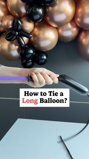 39K views · 233 reactions | Struggling with tying those tricky 260 balloons?  Tip: Stretch the balloon’s neck further onto the hand pump for a longer tail that’s easier to tie! Perfect your party prep with this simple trick. #balloontutorial #howto #howtotieballoons #balloonstips #balloon #houseofpartyco #balloontipsandtricks | House of Party | Facebook