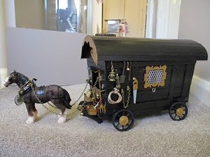 Miniature Handmade Gypsy Caravan From Scratch - Tutorial - Part 2 - jennings64