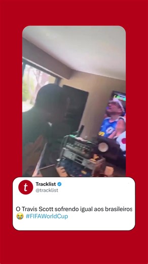 Travis Scott sofrendo pelo Brasil é uma das melhores coisas que a Copa poderia proporcionar 🗣️ #travisscott #worldcup #copadomundo #entretênews
