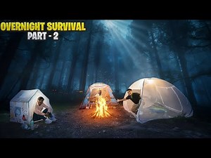 We Survived a Terrifying Night in the Jungle 🌙🌲 | Overnight Survival - Part 2
