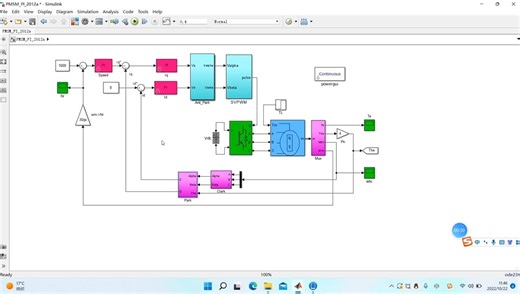 基于MATLAB的永磁同步电机矢量控制系统仿真视频讲解