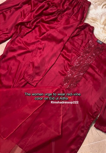 Eid Outfit Inspo: Red-Vine Color