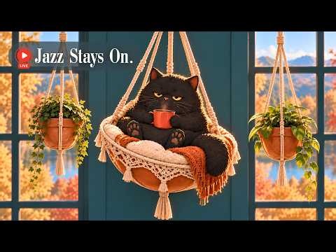 🔴 24/7 Noir Pause Jazz – Slow Sax with a Black Cat for Coffee, Reading, Work & Relaxation