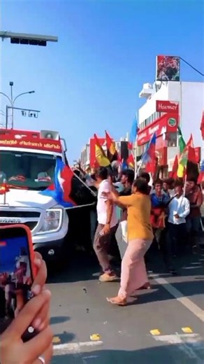 #vijay Anna #roadshow other party support also to #tvk #tvkvijay #shortvideo #shorts #short #news