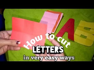 How to cut letters in very easy ways