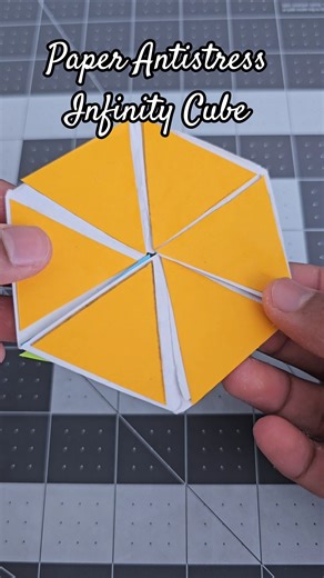 How to make a Paper Antistress Infinity Cube #antistress #infinitycube #paper #diy #howto