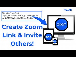 How to create a Zoom meeting link and invite others