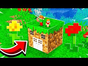 SURVIVRE DANS UN BLOC DE TERRE SUR MINECRAFT ?! (Trop cool)