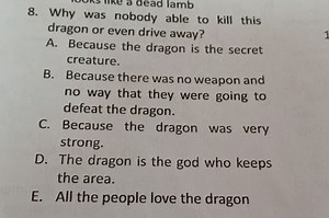 8. Why was nobody able to kill this dragon or even drive away?... | Filo