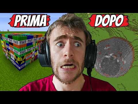 HO DISTRUTTO IL MIO MONDO DI MINECRAFT CON LA MOD DELLE TNT | Minecraft MOD ITA |