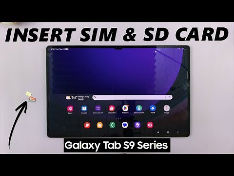How To Insert SIM Card and SD Card In Samsung Galaxy Tab S9, S9+ and S9 Ultra