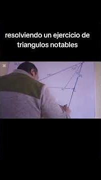 Solving a problem involving notable triangles while learning geometry