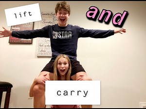 couples lift and carry challenge!!