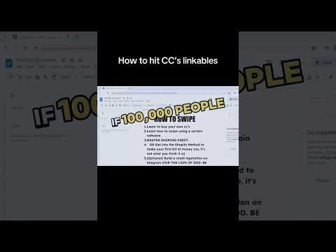 How to use the Blankcard method with cc tutorial (educational process) #cc #whitecard #tutorial