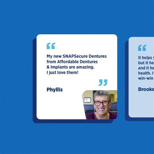 Step into your confidence era with secure, comfortable snap-in dentures. Schedule a free visit today. | Affordable Dentures & Implants