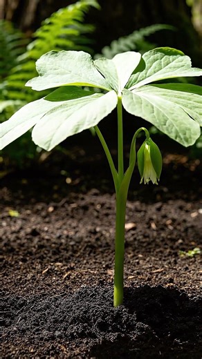 Mayapple — Podophyllum peltatum #leafsonggarden #flowers #garden #gardening