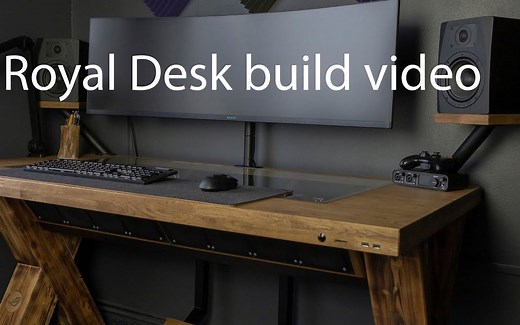 【Desk Tour】嵌入电脑主机的深度定制工作桌面 | diy桌面美学分享