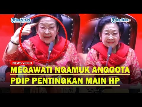 MEGAWATI Semprot Anggota PDIP Main HP saat Dirinya Bicara