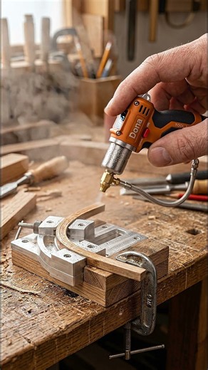 Wood-steaming operation bending …
