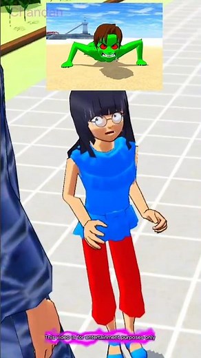 Hantu monster Yuta Giant zombie🤔😨 Sakura School Simulator Horror Ding Dong #shorts #viral #ghost