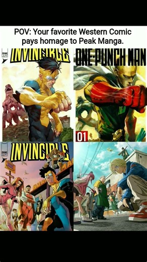 Invincible just gave a shoutout to Saitama and Sakamoto! #onepunchman#sakamotodays#fyp#manga#comics