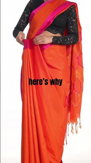 Here's why your pleats don't sit right | saree draping | saree pleating | silk saree | #shorts