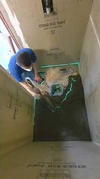 How to built a concrete slope in a shower floor #tile