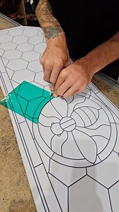 104K views · 2.2K reactions | This is a little video I made showing the making of this transom window for my clients home #stainedglass #beelove | Light Leaded Designs | Facebook