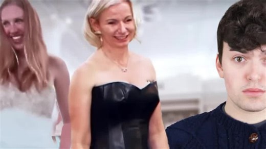 Reacting to blue bridal gowns — chaos, couture & questionable choices