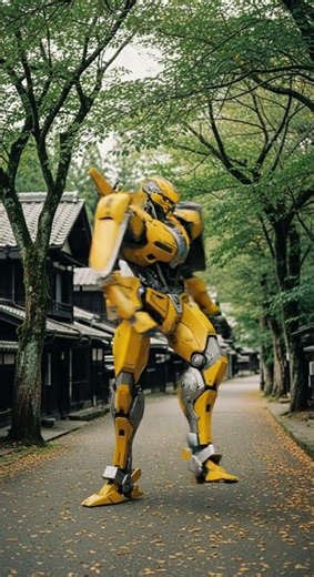 クラシックミニがロボットに変形する驚異の瞬間！AI変形動画