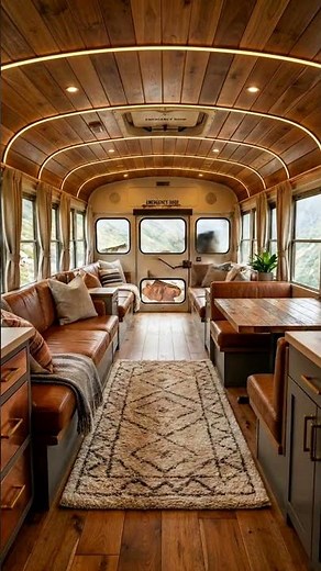 I Rebuilt This Destroyed Bus Into My Dream Van #timelapse #diy #vanlife