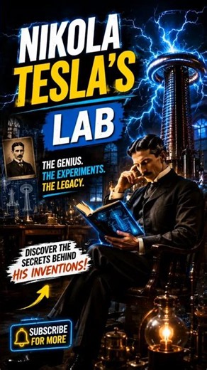 Tesla's Lab Made Newton's Look Ancient! ⚡#nikolatesla #shorts #trending
