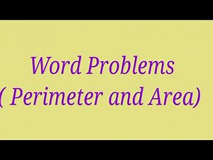 Perimeter and Area (Word Problems) | Class IV | Sonila Sharma