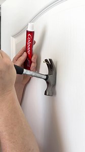 How to repair nail holes in your white walls. #tipsandtricks #apartmentliving | The Upside Down Home