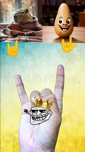 🤙 VS 🤟 #trollface #brainrot