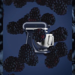 Ink Blue: refined, distinctive, and sophisticated 💙 Like dark fresh blackberries topping a velvety blackberry cheesecake, Ink Blue adds a splash of dark, inky color and contrast in a matte texture. It’s a sophisticated pop of color for any kitchen. Discover the Ink Blue Artisan Tilt-Head Stand Mixer from every angle: https://rb.gy/pjv6y | KitchenAid