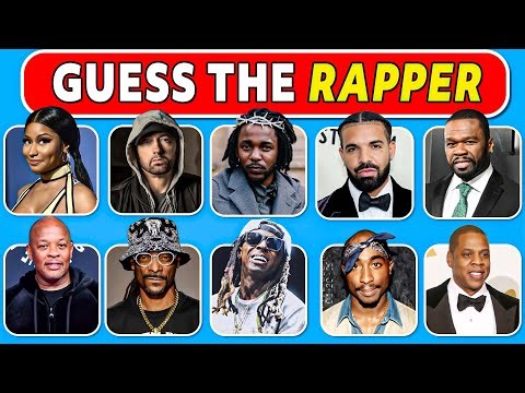 Guess The Popular Rappers🎤✅🎵 | 99% will Fail | Rap Quiz 2025 | The Quiz Mania