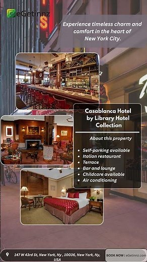 eGetinnz.com | Stay NYC in Style: Casablanca Hotel Boutique Experience