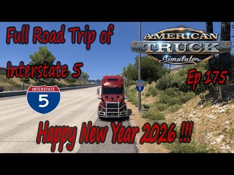 Full Road Trip of Interstate 5|American Truck simulator Career Mode Ep175 #americantrucksimulator