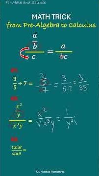 Trick for Algebra and Trigonometry